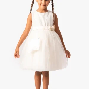 Abito Bambina Bianco Perla