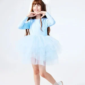 Abito Bambina Tutù Azzurro Polvere