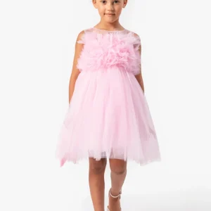 Abito Rosa Bambina Tulle Bubble