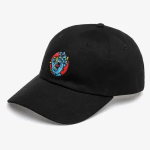 SANTA CRUZ HAND DOT CAP BLACK
