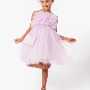 Abito Glicine Bambina Tulle Bubble