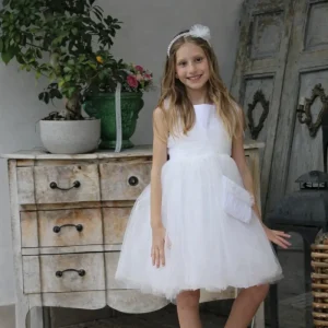 Abito Bambina Butterfly White