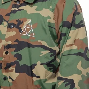 HUF ESSENTIALS COACHES JACKET WOODLAND