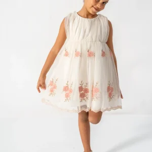 Abito Crema Bambina Rose