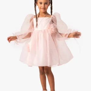 Abito Nude Bambina Palloncino e Fiore