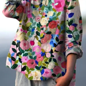 Andrea | Camicetta con stampa a fiori