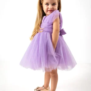 Abito Bambina Butterfly Glicine