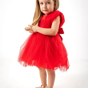 Abito Bambina Butterfly Rosso