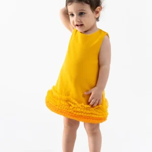 Abito Neonata Twist Giallo