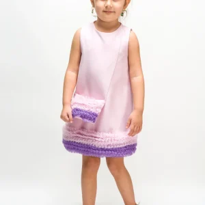 Abito Bambina Twist Rosa