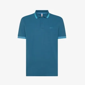 SUN68
POLO BIG STRIPES ON COLLAR S/S A35112