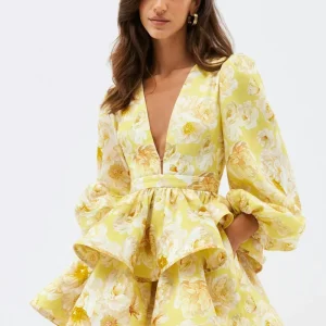 Benedetta | Abito con volant floreale