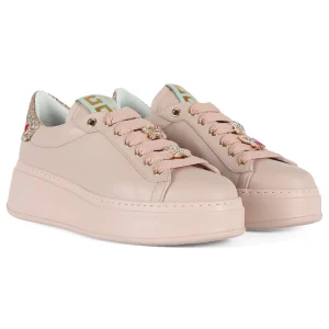 Scarpe Sneakers Nude Mix Farfalla