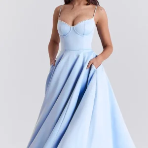 Alessia | Splendido abito midi lucido