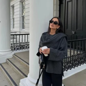 Aurelia | Cappotto a mantella virale