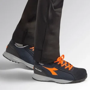 GLOVE MDS TEXT LOW S1PS FO HRO SR BLU SCURO/ARANCIO FLUO