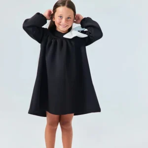 Abito Bambina Fiocco Nero