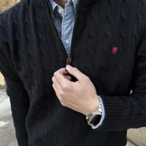 Lionello | Maglione elegante con mezza zip