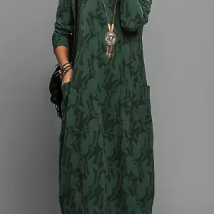 Alisha | Abito a maniche lunghe stampato