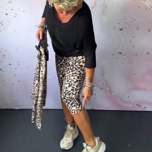Elena | Pantaloni a pedale leopardati