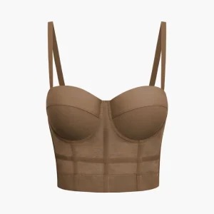 Andrea | Top corsetto bustier in rete traspirante