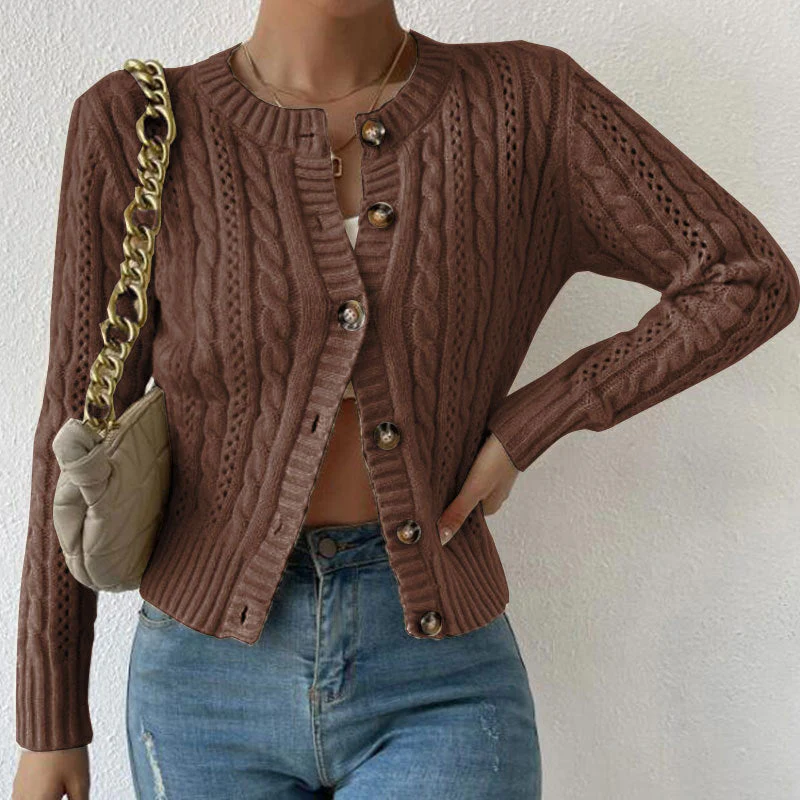 Sabrina | Cardigan lungo con bottoni e maniche lunghe - immagine 5