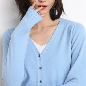 Rebecca | Cardigan lungo in maglia con scollo a V