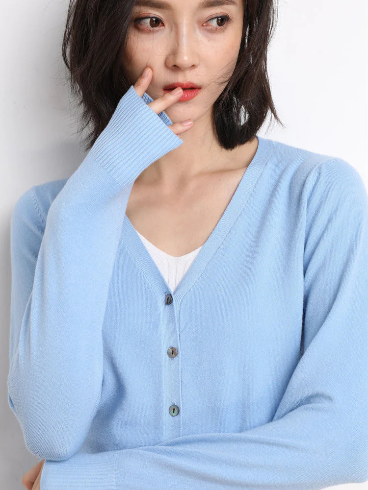 Rebecca | Cardigan lungo in maglia con scollo a V - immagine 2