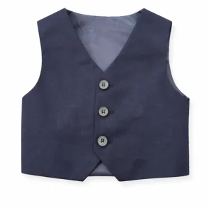 Gilet Battesimo Bimbo Blu Notte