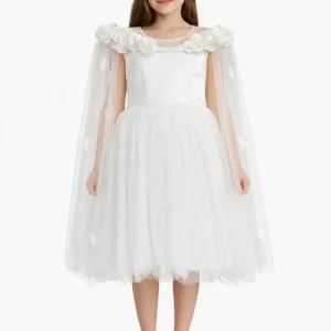 Abito Comunione Bambina Arabo Bianco