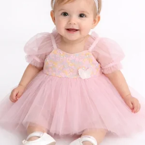 Abito Body Neonata Rosa