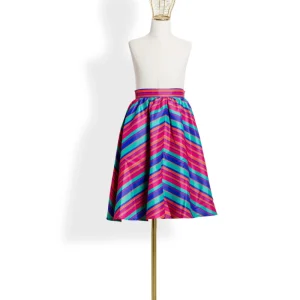 Gonna Bambina Midi Rigata