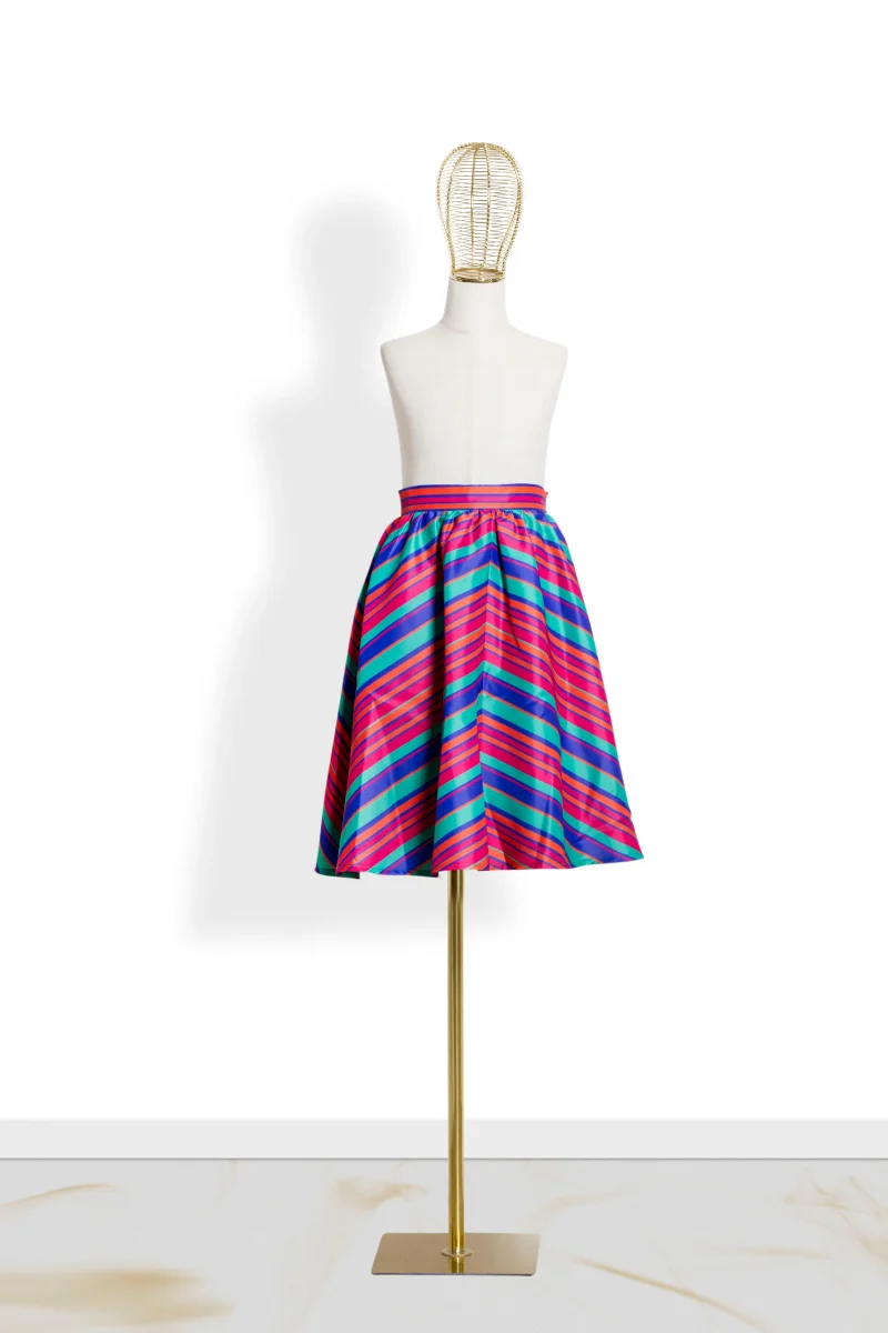 Gonna Bambina Midi Rigata - immagine 2