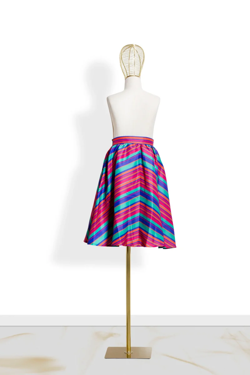 Gonna Bambina Midi Rigata - immagine 4