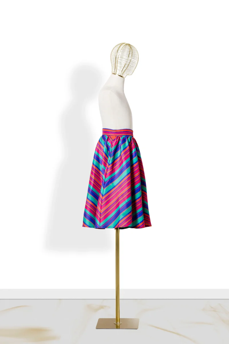 Gonna Bambina Midi Rigata - immagine 5