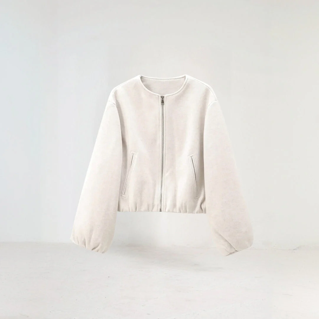 Delfina | Giacca corta con maniche a palloncino - immagine 5