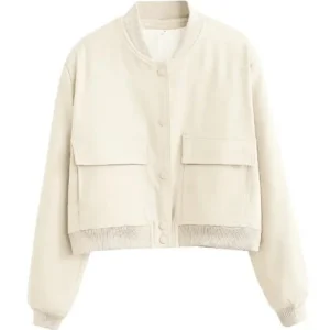 Maria | Giacca corta button-up stile college