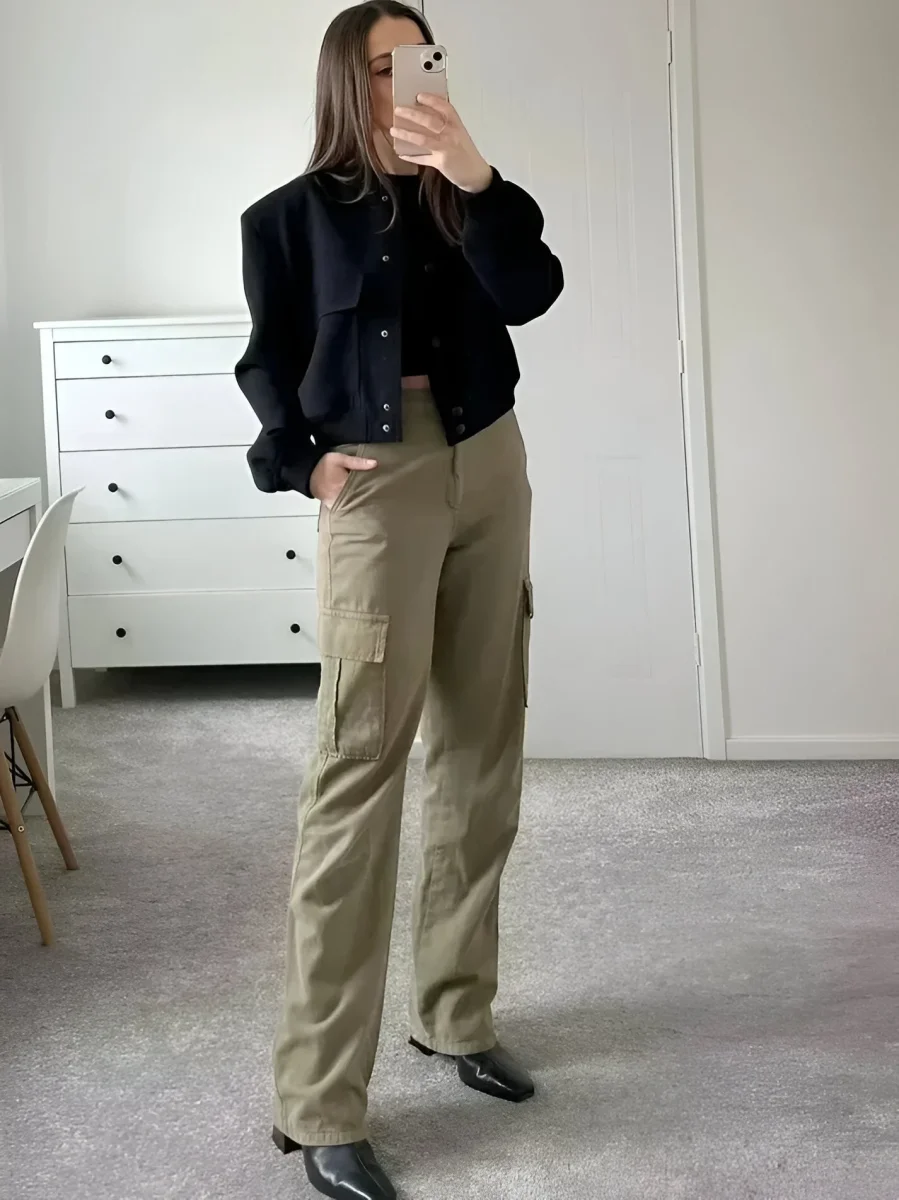 Maria | Giacca corta button-up stile college - immagine 6