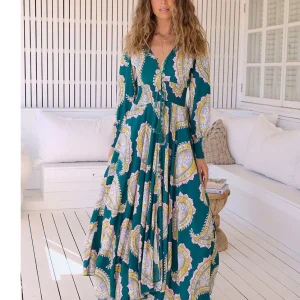 Grace | Abito maxi a manica lunga