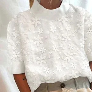 Heidi | Elegante top da allattamento con collo alto