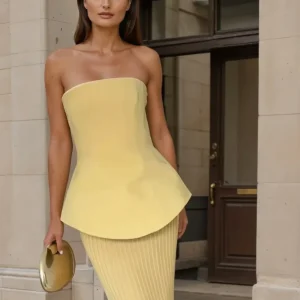 Annalisa | Sofisticato abito senza spalline