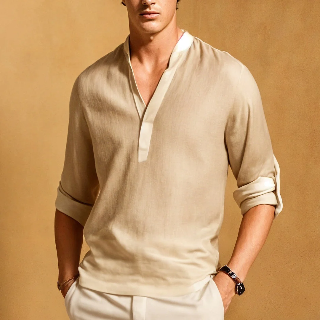 Jack | Camicia per il tempo libero rilassato in fibra naturale