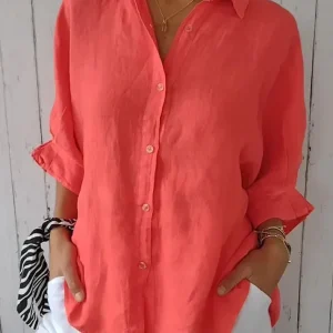 Jennifer | Elegante camicetta a maniche lunghe taglie forti