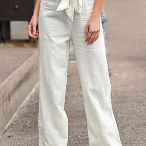 Claudia | Pantaloni in lino per donna