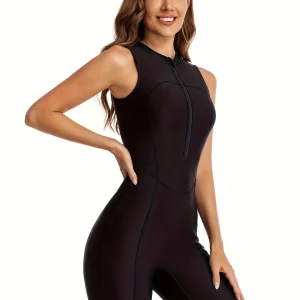 Leonie | Costume da bagno a un pezzo sportivo con cerniera