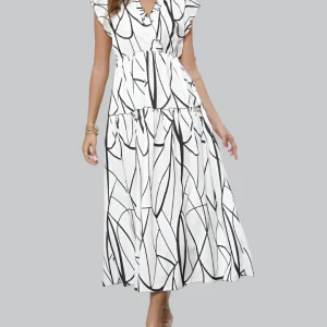 Maria | Abito lungo estivo arioso con scollo a V