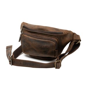 Marsupio in cuoio ingrassato