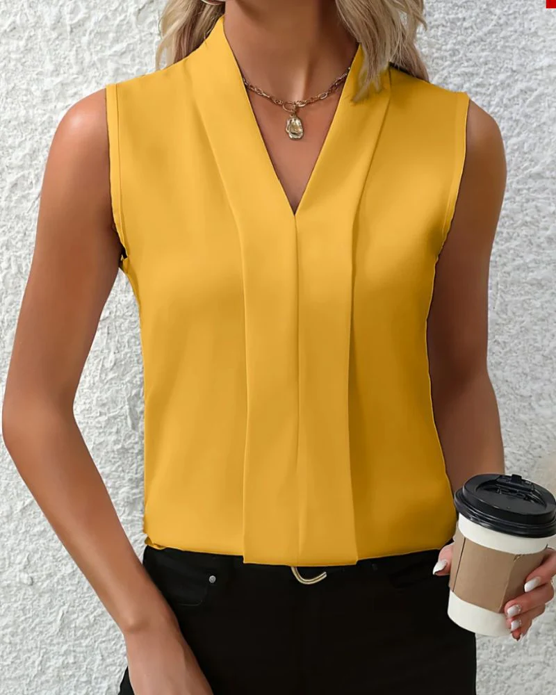 Nicole | Top casual con scollo a V e vestibilità ampia - immagine 5