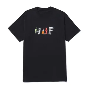 HUF OBJECTIFIED TEE BLACK