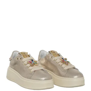 Scarpe Sneakers Platino Fiore